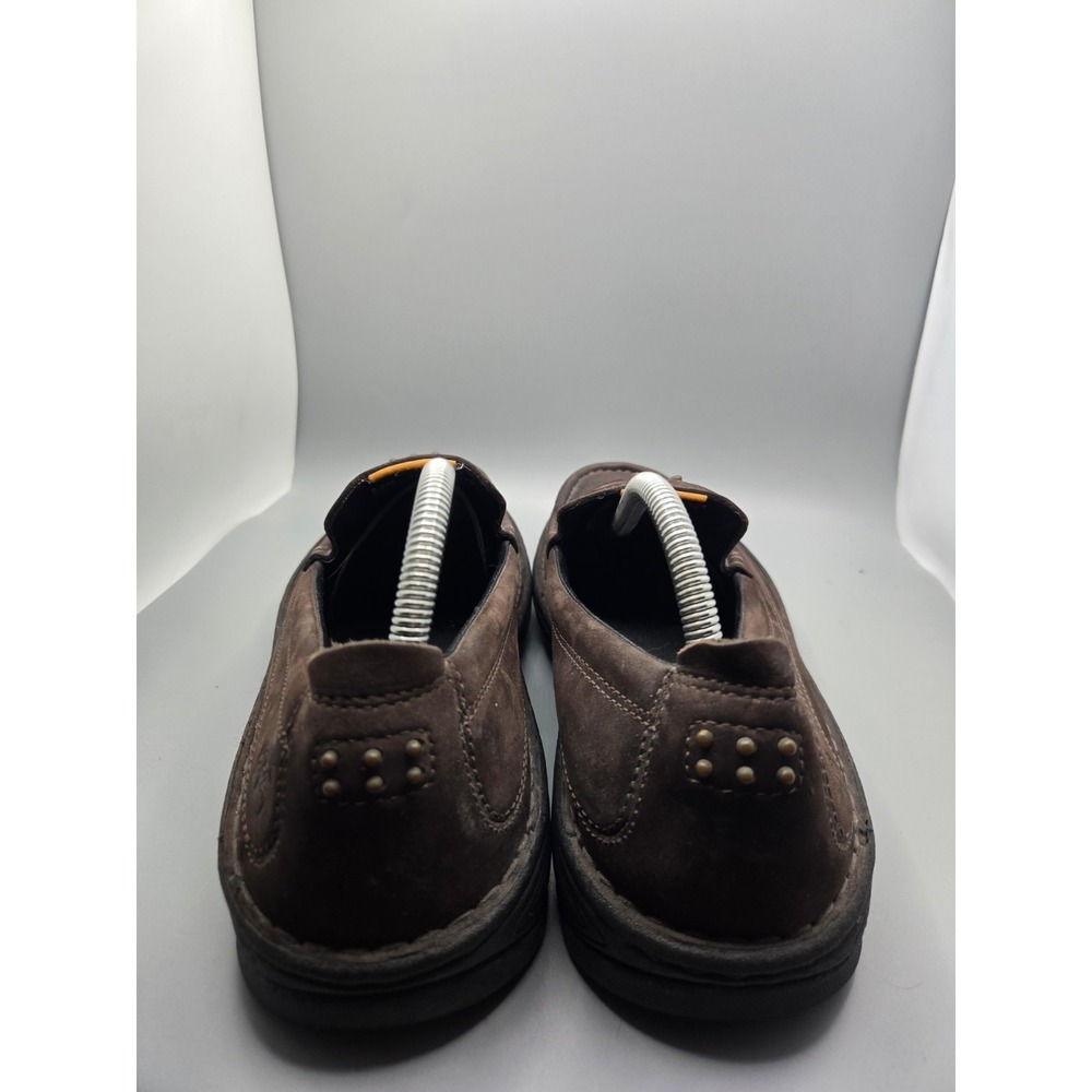 Timberland Men's 8.5 M Brown Leather Slip On Loafers Moc Toe Driving Shoes 79509 - Picture 7 of 9
